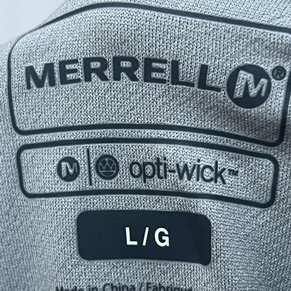 Merrell Women's Basic Workout Tee NWT Gray Wicking UPF Large Activewear Outdoor - Picture 8 of 9